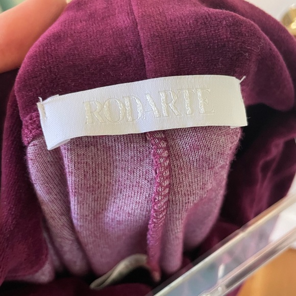 Rodarte Velvet Raspberry Sweatpants - Picture 5 of 5
